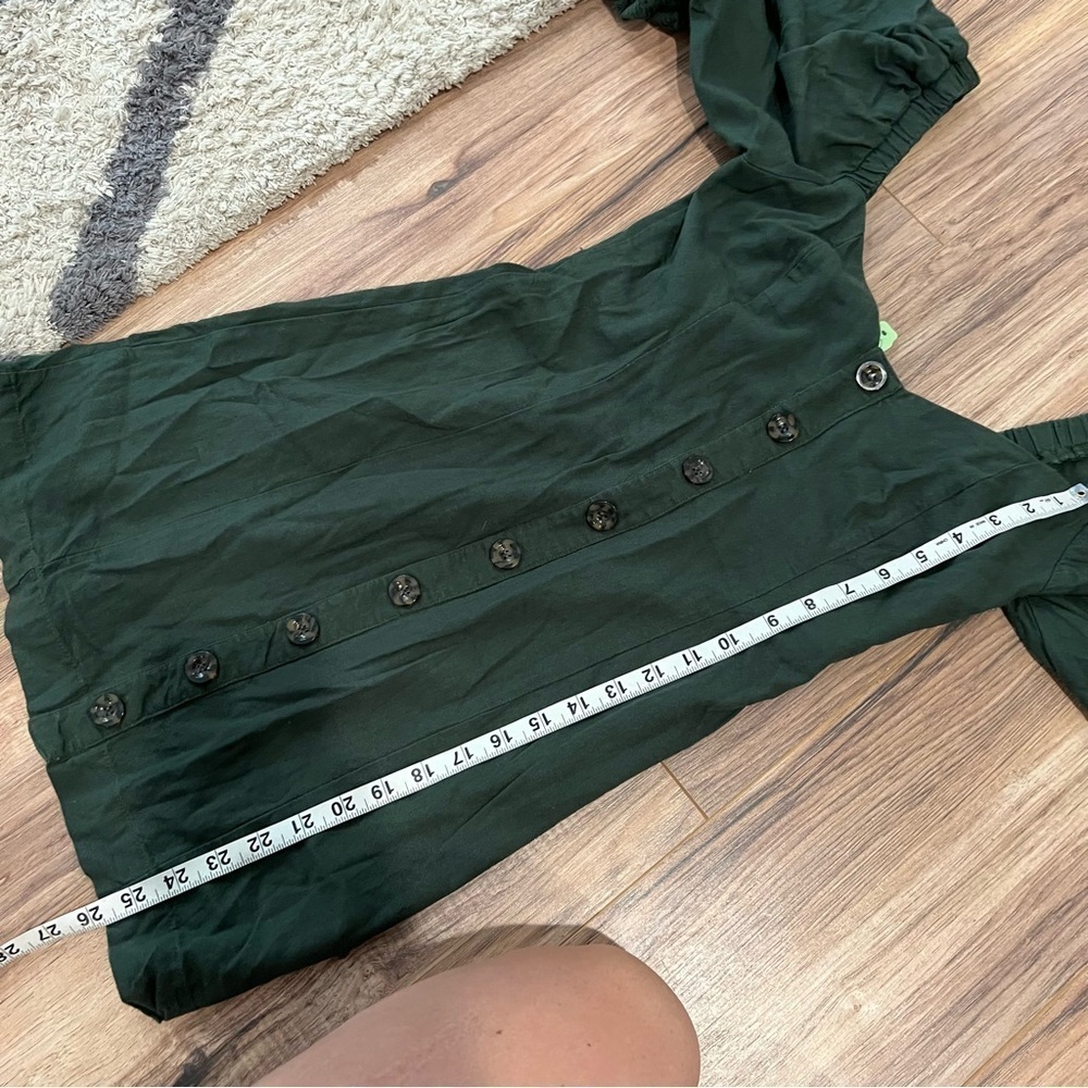 Farm Rio Button Puff Sleeve Mini Dress - Picture 5 of 7